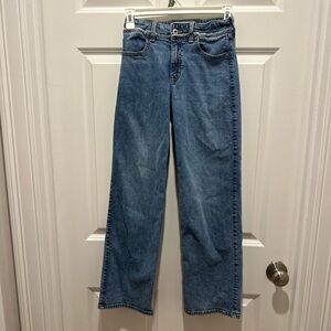 Abercrombie Kids Blue High Rise Wide Leg Jeans